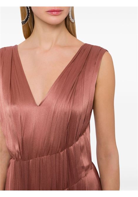 Abito lungo plissettato in rosa Alberta Ferretti - donna ALBERTA FERRETTI | 040766190176